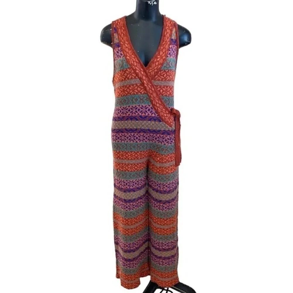 NEW Free People We The Free Snowfall Kind of Love Knited Pantsuit Jumper Size Sm